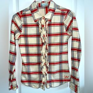 Ezekiel Women's Ruffle Flannel Size Medium